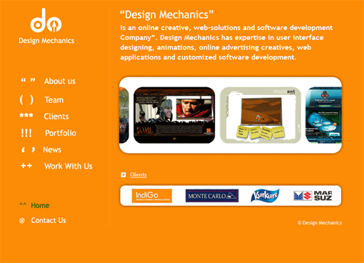 home page Design Mechanics